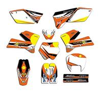 ENARUI Kit Déco Autocollant Stickers Compatible avec KTM 125 250 150 200 350 400 450 500 525 SX 2005 2006 et Numéro Gratuit Personnalisé