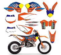 ENARUI Kit Déco Autocollant Stickers Compatible avec KTM 125 250 200 300 350 450 500 525 sx sxf 2007 2008 2009 2010 et KTM exc exc-f xcw 2008 2009 2010 2011