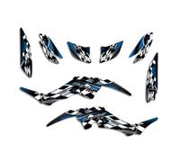 ENARUI Kit Déco Autocollant Stickers Compatible Avec Yamaha Raptor 350 ATV Toutes Les Années