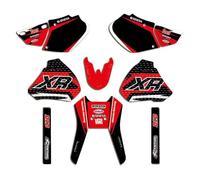 ENARUI Kit Deco Autocollant Stickers pour Honda 250 400 XR XR250 XR400 1996-2004 et Numéro Personnalisé Gratuit