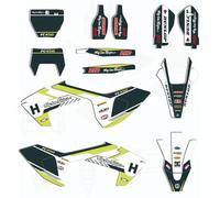 ENARUI Kit Deco Autocollant Stickers pour Husqvarna 125 150 250 300 350 450 501 FE TE 2017 2018 2019 et FC TC FS TX FX 2016 2017 2018