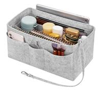 Enbagold Organisateur de sac pour sacs à main pour femmes, organisateur de sac en feutre avec porte-clés, organisateur de sac à main pour sacs à main (Gris clair, XL)