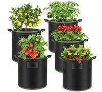 Enbagold Sacs de Culture avec Poignées, 30L Sacs à Plantes de Tomate, Pot Plantation pour Légumes