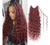 Enbeautiful Boho Box Braids 18" Pure Protein Fiber Close to Human Hair Bug#