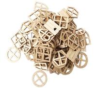 Enbebamd 25pcs Dollhouse Windows 6 Style 1:12 Échelle en Bois Non peinté Dollhouse Furniture Simulation Smooth DIY Miniature Doll Accessoires accessoirewindows