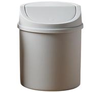 Enbebamd Mini poubelle peut 7 x 5 x 5 poubelle de comptoir créative peut petite avec un couvercle de swing amovible minuscule en plastique en plastique couvert panier déchets pour chambre à cou
