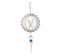 Enbebamd Tine-Vent de 6 Pouces pour Jardin Suspendus épineurs de Vent en métal 3D Carillon avec Une Queue en Spirale pour la Cour extérieure décoration Art Papillon