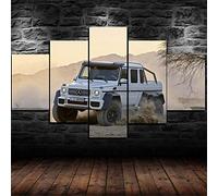 Encadré Mercedes G63 AMG 6x6 Wagon Classe G Toile Mur Art Décor 5 Pièces