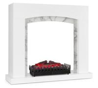 Encadrement de cheminée - KLARSTEIN - Studio Frame II - Insert électrique Kamini - Éclairage LED - Blanc