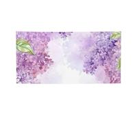 Encadrement de fleurs de lilas en fleurs - Bannière et panneaux de décoration de fête pour extérieur et intérieur - Bannière personnalisée avec œillets - Toile de fond d'anniversaire - Toile de fond