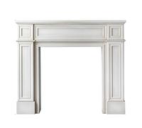 Encadrement Manteau Cheminée Européenne Moderne Simple - Entourage Électrique en Bois pour Poêle - Armoire Décorative pour Maison, Blanc