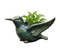 Encantador jarrón de resina, macetero decorativo para pájaros, maceta compacta para jardín, accesorio para , patio, porche, interior y exterior, balcón, jardín, equipo de plantas para el hogar,