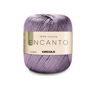 ENCANTO Fil 100% viscose pour Crochet, 128 m, fil de marque Cercle - Idéal pour projets de tricot et travaux manuels (MALVA) (6802)