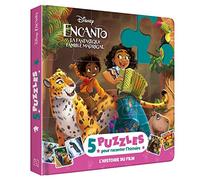 ENCANTO, LA FANTASTIQUE FAMILLE MADRIGAL - Mon Petit Livre Puzzle - 5 Puzzles 9 Pièces - Disney - Collectif - Hachette Disney - cartonné - Album jeunesse
