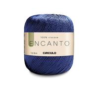 Encanto Yarn by Circulo - 100 % viscose (1 pelote) - 100 g - 130 m - Peint clair - Couleur 2550 bleu nuit