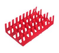 Encart Postal Surélevé Rectangulaire en Silicone Rouge pour Boîte | 7 X 4,2 Pouces, Usage Extérieur, Antirouille et Anti-dérapant, Garde le Courrier Sec, Limite L'empilement