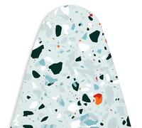 Encasa XO Housse Table à Repasser, Feutre Épais 49"x15" Terrazzo Mint