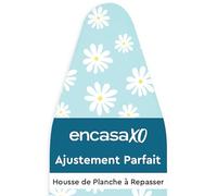 Encasa XO Housse Table à Repasser, Rembourrage 3mm 44"x18" Bleu de Marguerite