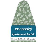 Encasa XO Housse Table à Repasser, Rembourrage 3mm 44"x18" Grandes Feuilles Vertes