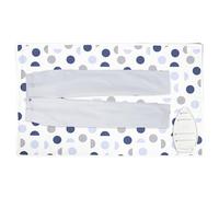 Encasa XO Tapis de Repassage 120x70 cm avec Rembourrage de 3mm & Repose-Fer Silicone pour Le Repassage à la Vapeur sur la Table ou Le lit-Couverture résistante à la Chaleur- Lune Bleue