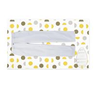 Encasa XO Tapis de Repassage 120x70 cm avec Rembourrage de 3mm & Repose-Fer Silicone pour Le Repassage à la Vapeur sur la Table ou Le lit-Couverture résistante à la Chaleur- Lune Jaune