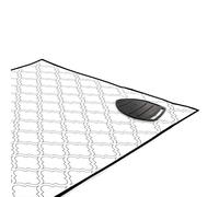 Encasa XO Tapis de Repassage 120x70 cm avec Rembourrage de 3mm & Repose-Fer Silicone pour Le Repassage à la Vapeur sur la Table ou Le lit-Couverture résistante à la Chaleur- Carreaux Blancs