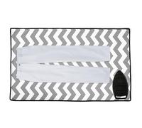 Encasa XO Tapis de Repassage, Repose-Fer Silicone 48"x28" Zig zag