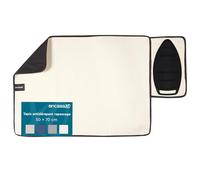 Encasa XO Tapis de Repassage, Support Antidérapant 70x50 cm | Naturel, 100% Coton | Repose-Fer Silicone | Protection Thermique | Nappe de Repassage | Pliable
