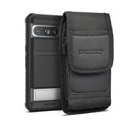 Encased Coque 2 en 1 avec pochette ceinture pour Google Pixel 8 Pro - Housse antichoc avec support de téléphone (noir)