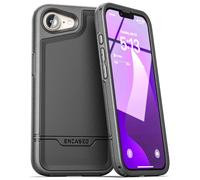 ENCASED Coque Antichoc Compatible avec iPhone 16 - Coque de téléphone magnétique Ultra résistante - Série Rebel (iPhone 16e) - Noir