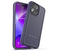 ENCASED Coque antichoc compatible avec iPhone 16 - Coque de téléphone magnétique ultra résistante, série Rebel (violet, iPhone 15 Pro Max)