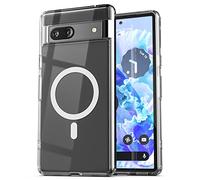 ENCASED Coque magnétique pour Google Pixel 7a - Compatible avec MagSafe Charge et Accessoires Case (conçu pour 2023 Pixel-7A) Crystal Clear