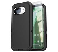 ENCASED Coque pour Google Pixel 10a avec protecteur d'écran, série Ranger, coque magnétique antichoc à couverture complète (compatible avec PixelSnap) noir