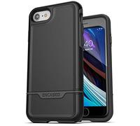 Encased Coque robuste pour iPhone SE 2020 (armure rebelle) - Protection intégrale (qualité militaire) - Noir