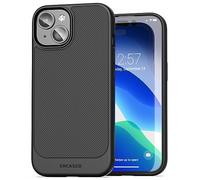 ENCASED Ensemble 2 en 1 pour iPhone 16 - Étui portefeuille (compatible avec MagSafe) - Coque de protection et porte-cartes magnétique solide et extensible (noir)