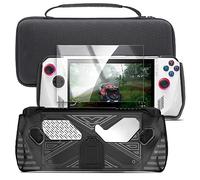 ENCASED Ensemble d'accessoires pour Asus ROG Ally - Housse de transport avec béquille et protection d'écran en verre trempé (noir)