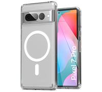 Encased Étui magnétique conçu pour Google Pixel 7 Pro - Compatible avec Chargeur MagSafe et Accessoires (Transparent)
