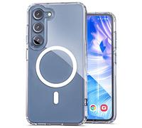 Encased Étui magnétique conçu pour Samsung Galaxy S23 Plus - Compatible avec Chargeur MagSafe et Accessoires - Transparent (S23 Plus+ 6,6")