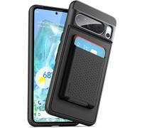 Encased Étui magnétique SlimShield conçu pour Google Pixel 8 Pro avec porte-cartes et portefeuille (compatible avec MagSafe) Noir