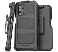 Encased Falcon Étui de protection avec clip ceinture pour Samsung Galaxy A32 5G Noir