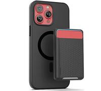 Encased MAG SlimShield Coque pour iPhone 15 Pro Max avec Porte-Cartes et étui magnétique avec Portefeuille (Compatible avec MagSafe) Noir