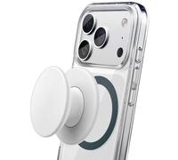 Encased Poignée magnétique pliable pour téléphone (compatible avec MagSafe), support confortable en silicone pour iPhone (crème vanille)