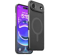ENCASED pour iPhone 17 Air Coque Super-Thin - Étui Magnétique Ultra-Fin PC avec Fixation Magnétique (Compatible MagSafe) Noir