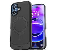 ENCASED Thin Armor pour iPhone 17 Coque Magnétique (Compatible MagSafe) Étui Fin Flexible avec Prise en Main Antidérapante (Noir)