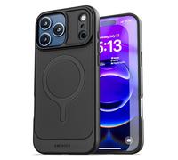 ENCASED Thin Armor pour iPhone 17 Pro Max Coque Magnétique (Compatible MagSafe) - Étui Souple Fin avec Prise en Main Antidérapante (Noir)