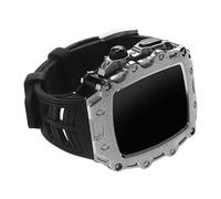 Encasse de montre en métal Écran de sangle en verre écran de pare-chocs ensemble , pour la série 9/8/7/6/5/4 / SE 44 mm 45 mm Remplacez les accessoires