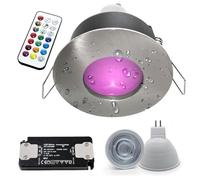 Encastrable 12 V humides douche salle de bain lumière LED RGB 3 W RVB chromothérapie