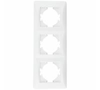 Encastrable blanc avec cadre 3 éléments verticaux, idéal pour l'éclairage dans les espaces restreints et décoratifs.