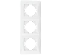 Encastrable blanc, cadre 3 éléments vertical, design moderne, idéal pour éclairer les espaces et compléter la décoration.