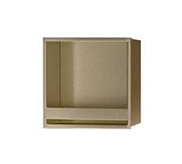 Encastrable Salle de Bain Douche Encastrée en Acier Inoxydable pour Toilettes, Cuisine, Chambre À Coucher, sans Carrelage, Étagère de Rangement pour Shampoing, Savon Et Articles de Toi